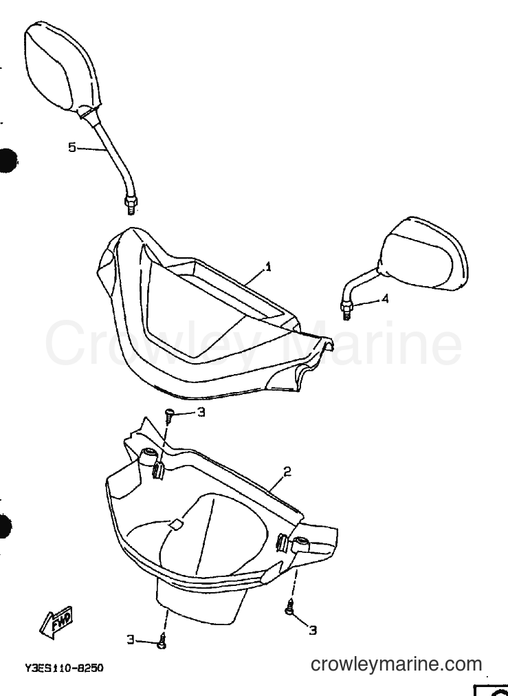 1989 Scooter CW50 - CW50 (3ES2) [010] - COWLING 1