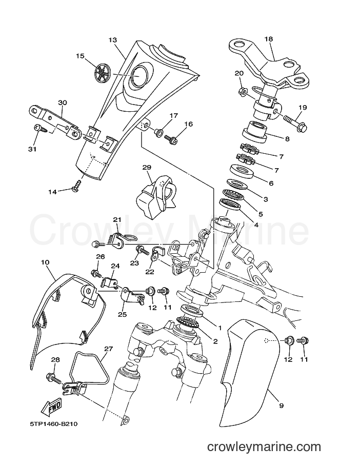 Yamaha Motors T110SE (5TP1) [010] - STEERING