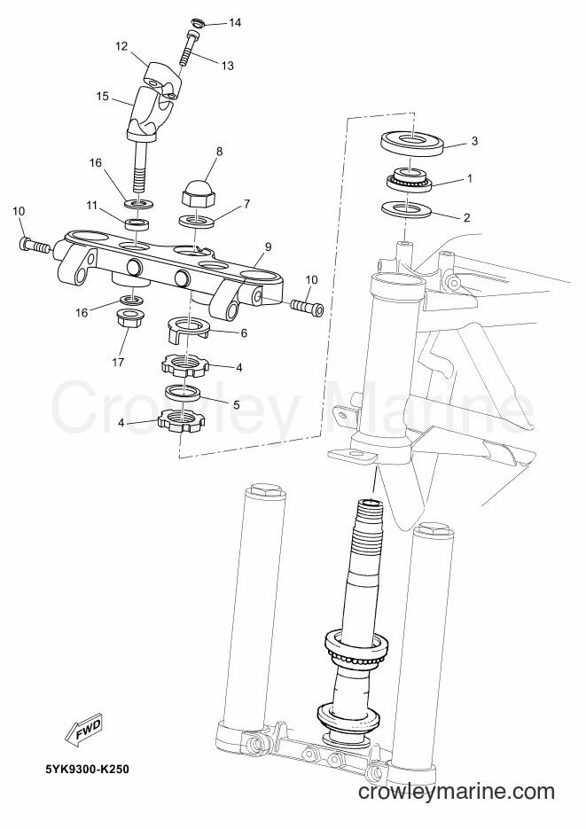 2012 Street Bike MT03 - MT03 (2BF1) [030] - STEERING