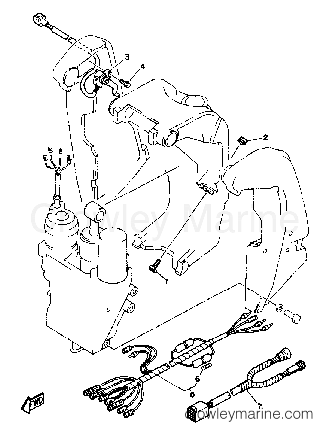 Yamaha Motors L250TXRQ - BRACKET 2