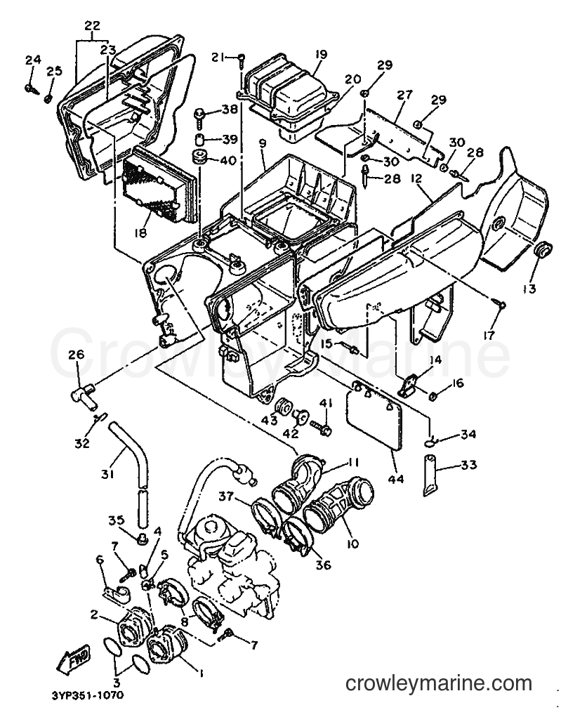 1993 Dirt Bike XT600 - XT600 (4AE3) [999] - INTAKE