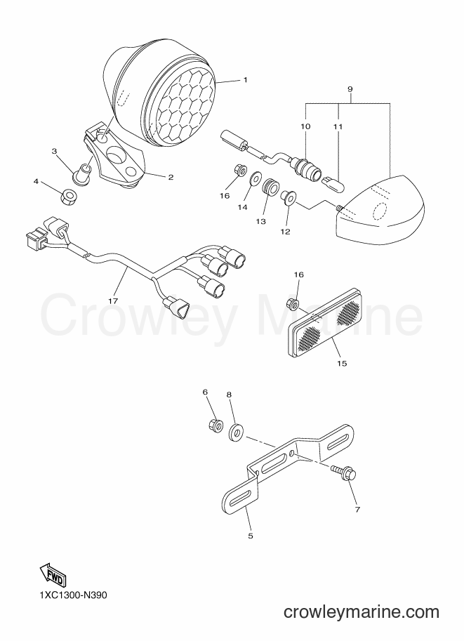 Yamaha Motors XVS950CU (2DE3) [010] - TAILLIGHT