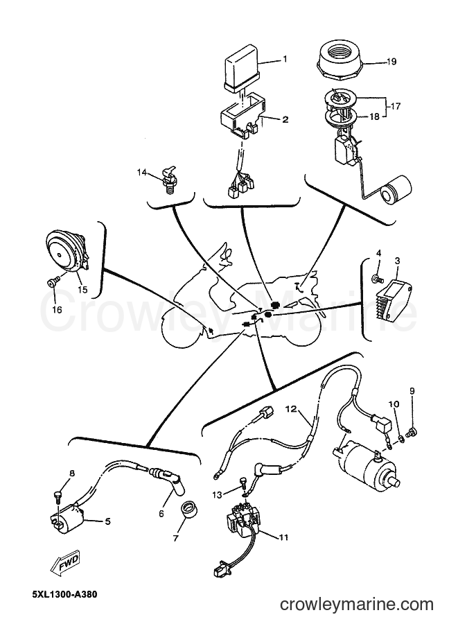 Yamaha Motors YP180E (5XM2) [010] - ELECTRICAL 1