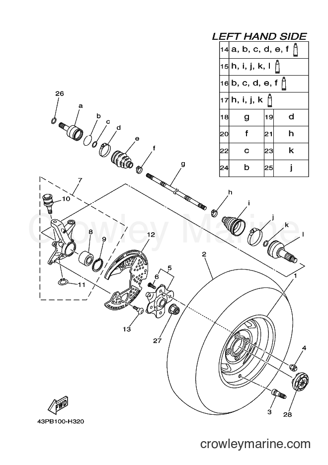 2009 ATV YFM550FWAD - YFM550FWAD (34D9) [010] - FRONT WHEEL