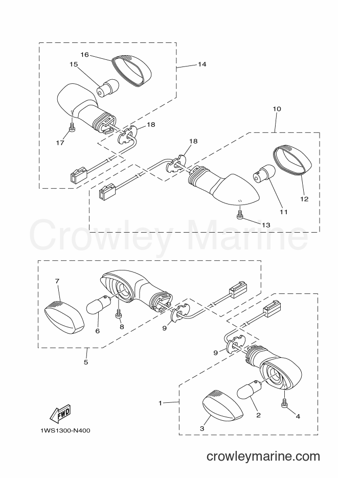 2016 Street Bike MT07 - MT07 (1WSH) [050] - FLASHER LIGHT