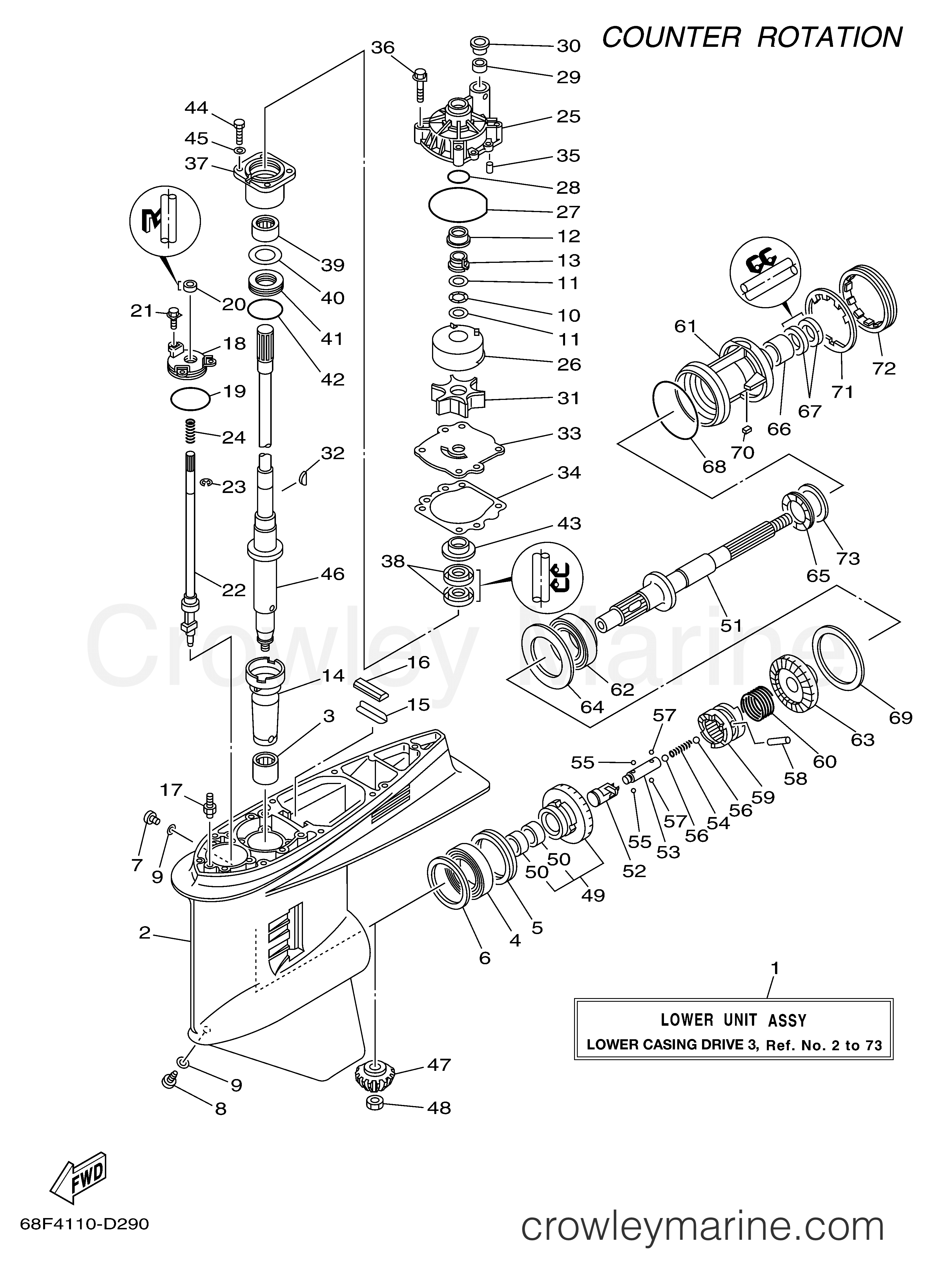 Yamaha Motors LZ150TXR - LOWER CASING DRIVE 3