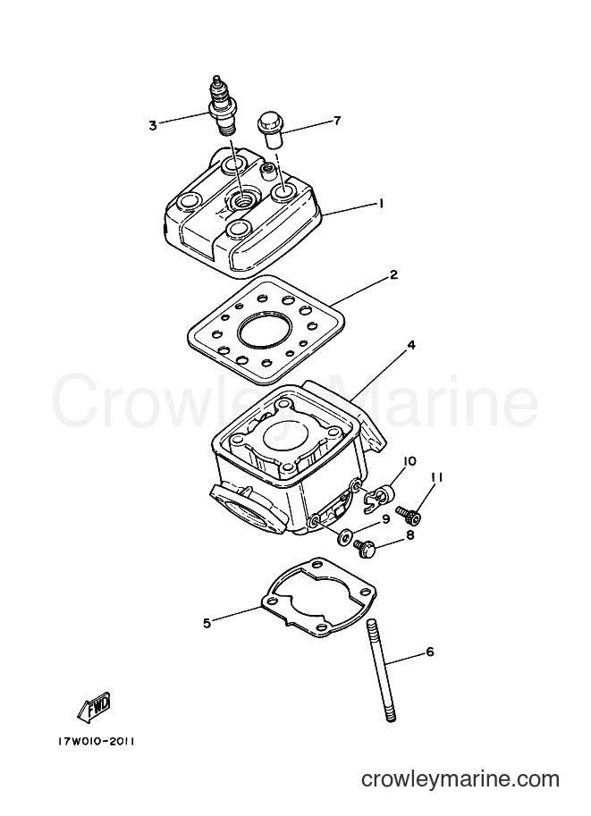 1996 Scooter DT50LC - DT50LC (3UN5) [010] - CYLINDER