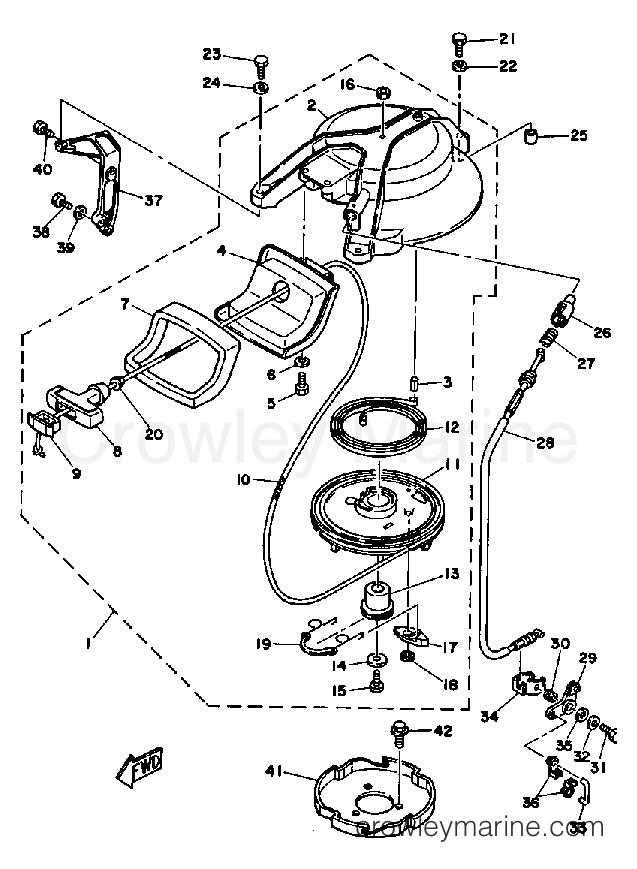 Yamaha Motors 25ESD - MANUAL STARTER