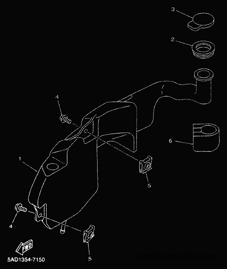 2000 Scooter YN50 - YN50 (5BV5) [010] - OIL TANK