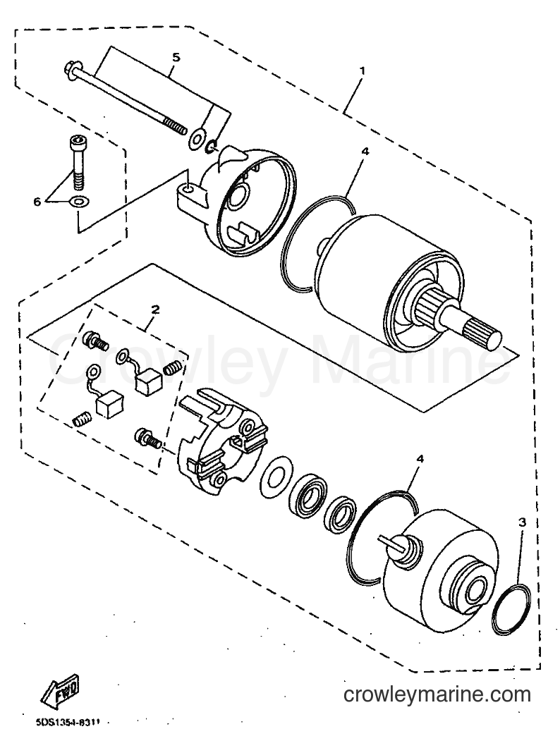1999 Scooter YP125E - YP125E (5DS8) [010] - STARTING MOTOR