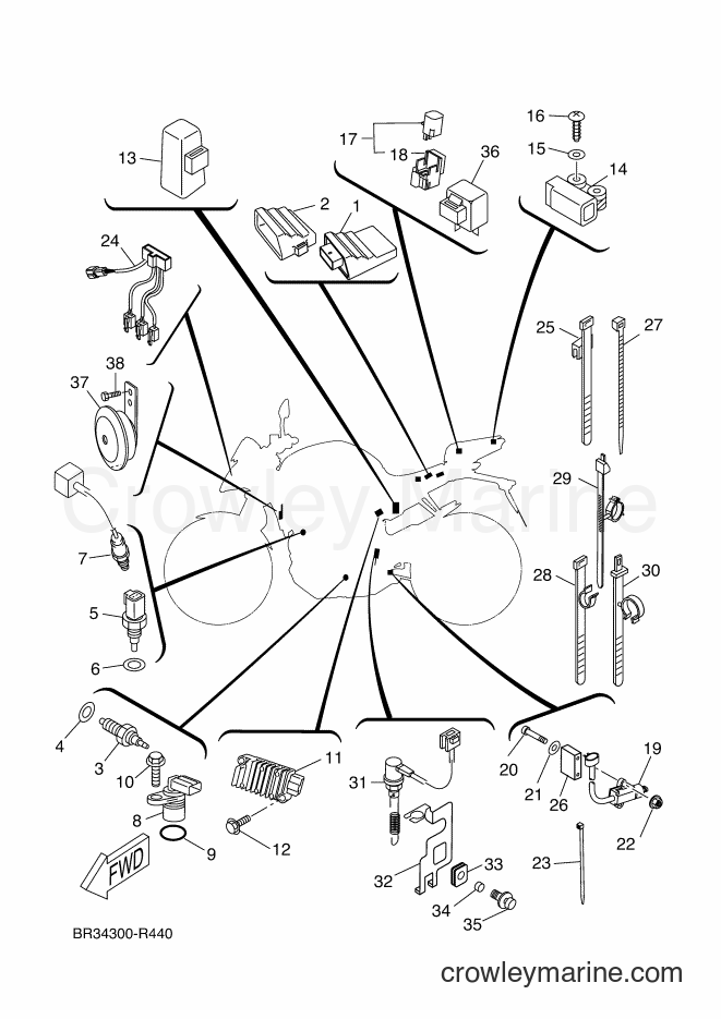 2016 Sport Bike MT125-A - MT125-A (BR32) [080] - ELECTRICAL 2