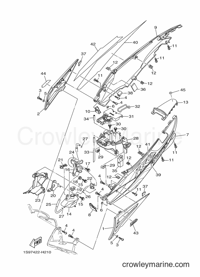 2009 Scooter T135SEC - T135SEC (1S97) [010] - SIDE COVER