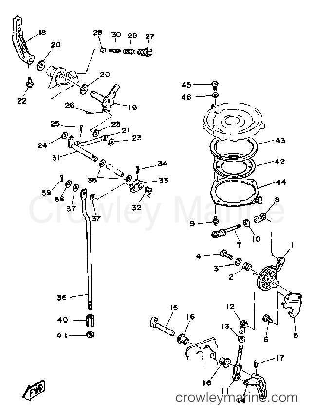 Yamaha Motors CV30ELF - CONTROL ENGINE