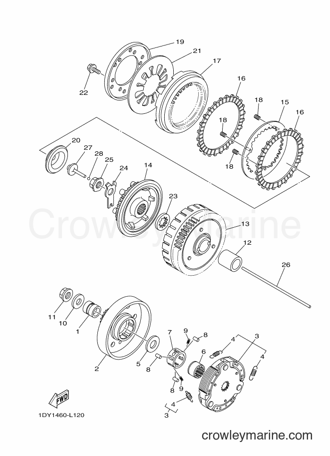 2016 Scooter T115FSEC - T115FSEC (2SU4) [010] - CLUTCH