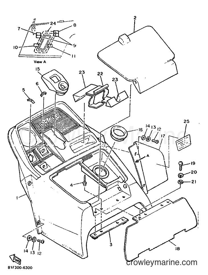 1996 Snowmobile BR250 - BR250 (81F) [999] - INSTRUMENT PANEL