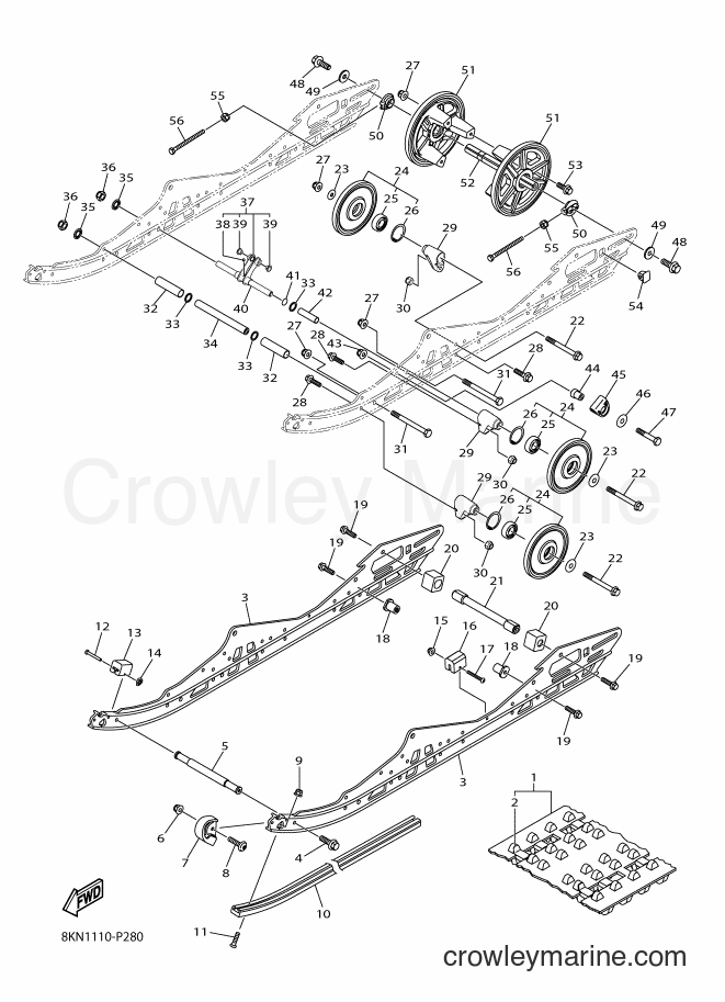 2015 Snowmobile SRV10RL - SRV10RL (8KN2) [010] - TRACK SUSPENSION 1
