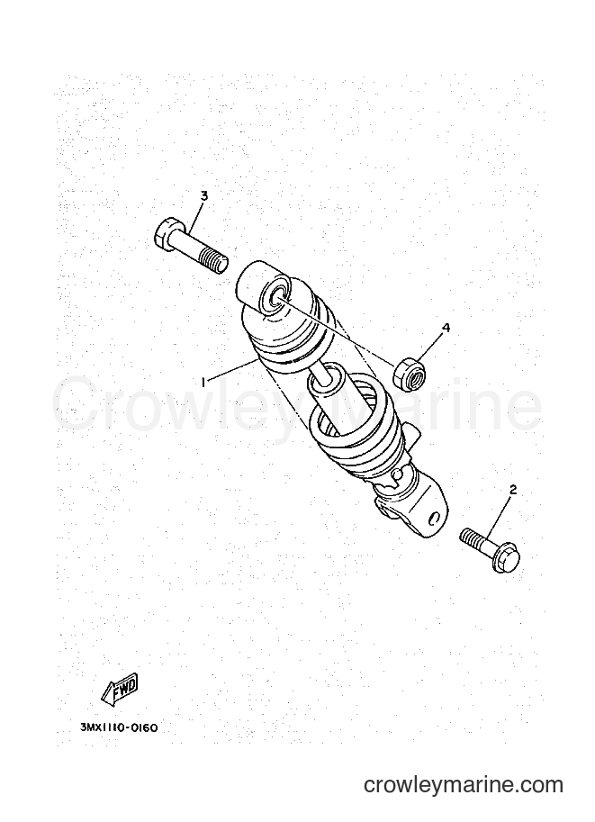 1995 Scooter CW50R - CW50R (4RD1) [999] - REAR SUSPENSION
