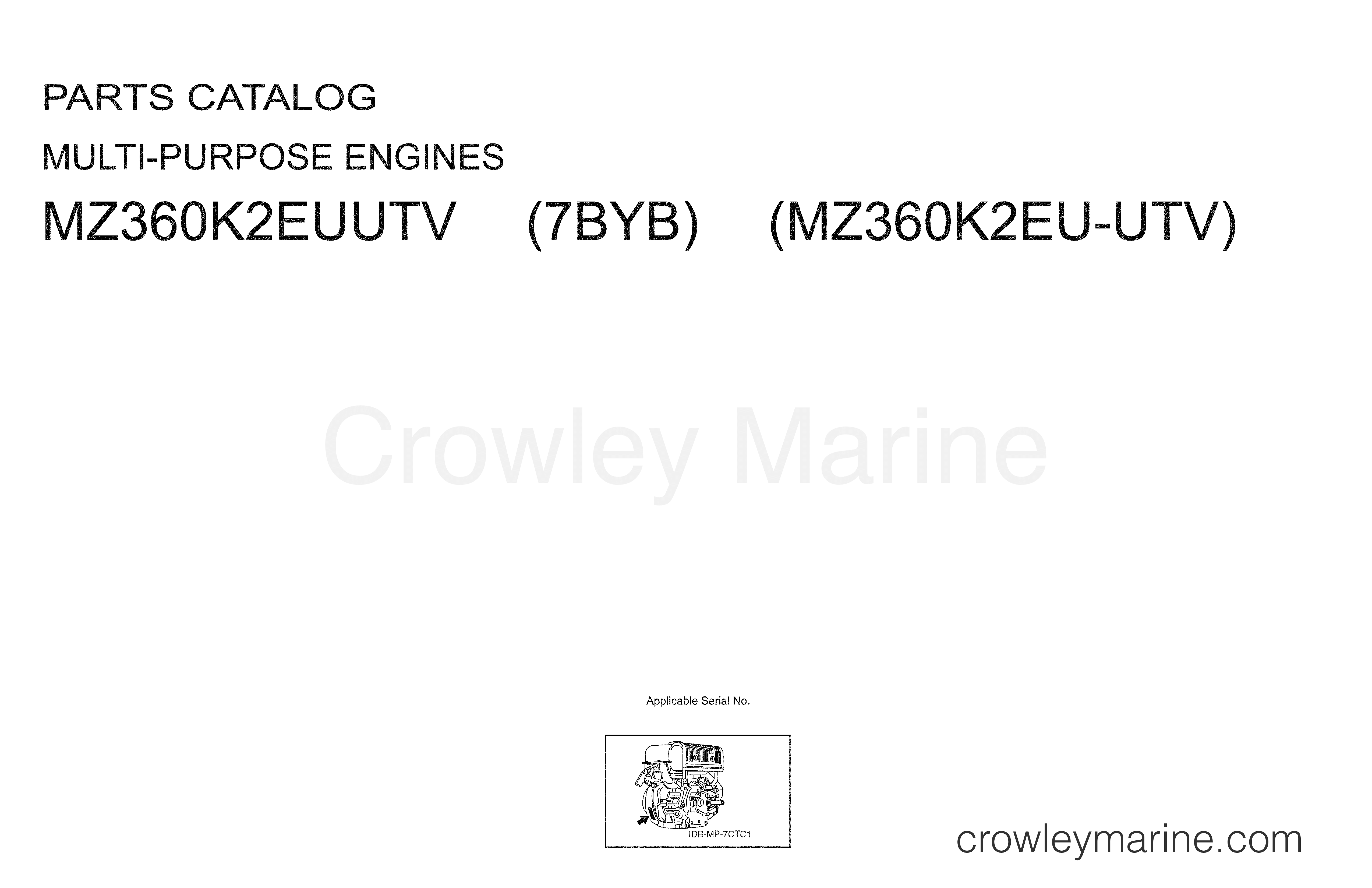2010 UTV 360 - MZ360K2EUUTV - 1 TITLE PAGE