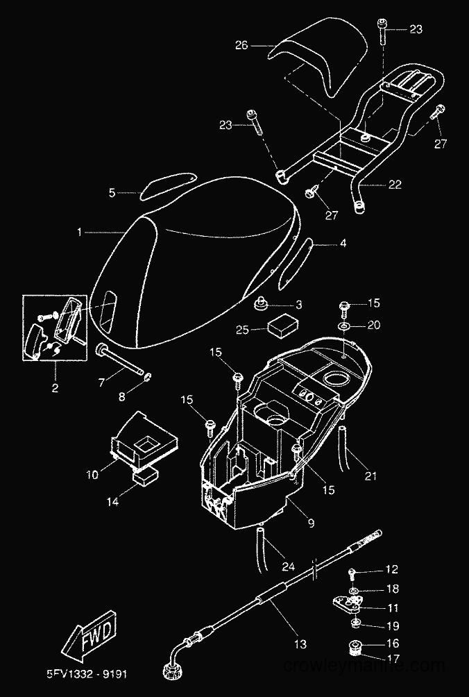 2000 Scooter YH50 - YH50 (5JB4) [030] - SEAT & CARRIER