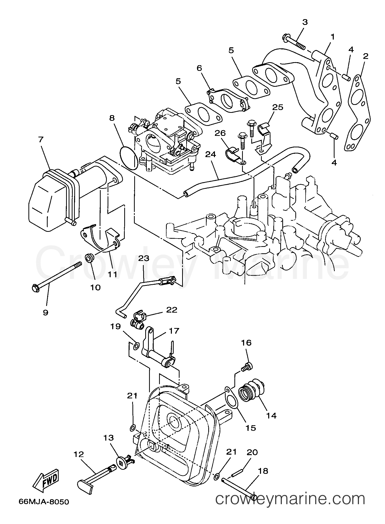 Yamaha Motors F15MLHX - INTAKE