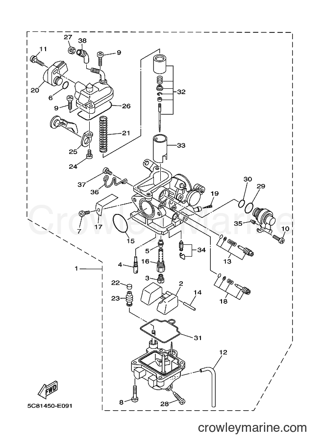2007 Scooter LB-135D - LB-135D (2S44) [010] - CARBURETOR