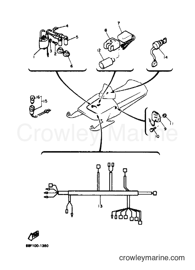 1991 Snowmobile PZ480 - PZ480 (88F1) [010] - ELECTRICAL 1