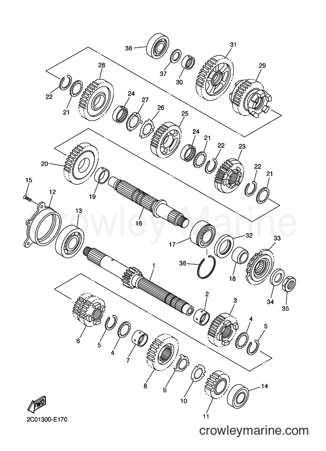 2007 Sport Bike YZF-R6 - YZF-R6 (2C0B) [070] - TRANSMISSION