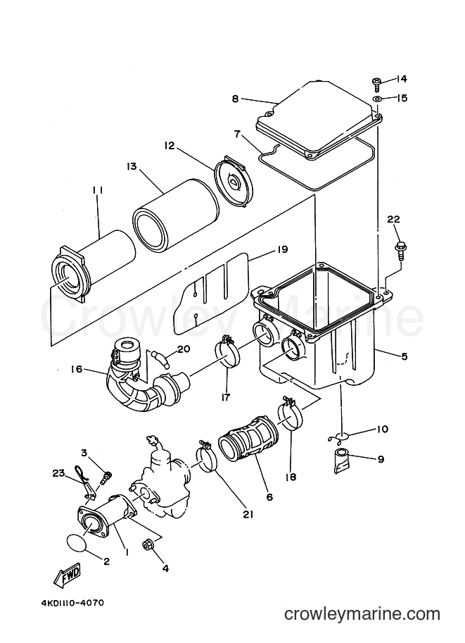 Yamaha Motors YFB250 (4BDR) [010] - INTAKE