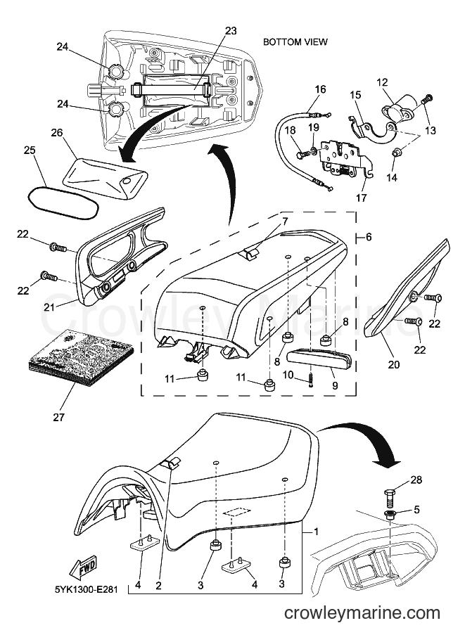 2007 Street Bike MT03 - MT03 (5YK2) [030] - SEAT