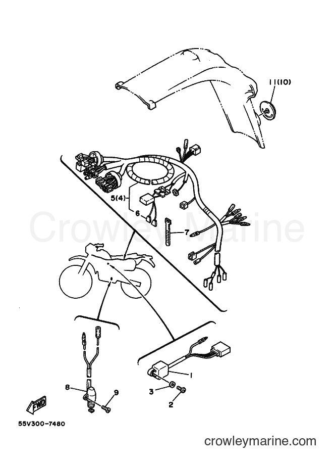 1988 Dirt Bike XT350 - XT350 (55V0) [120] - ALTERNATE FOR ELECTRICAL