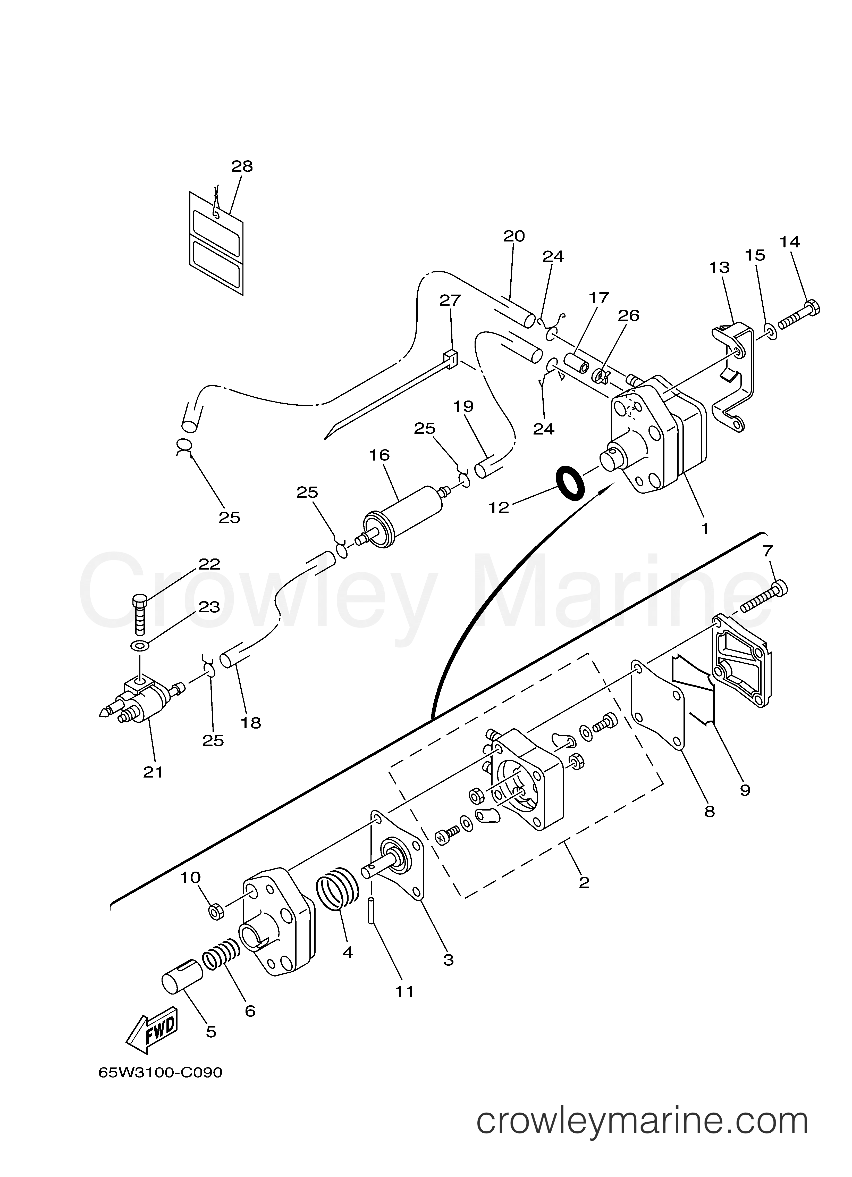 Yamaha Motors F25MSHC - FUEL 1