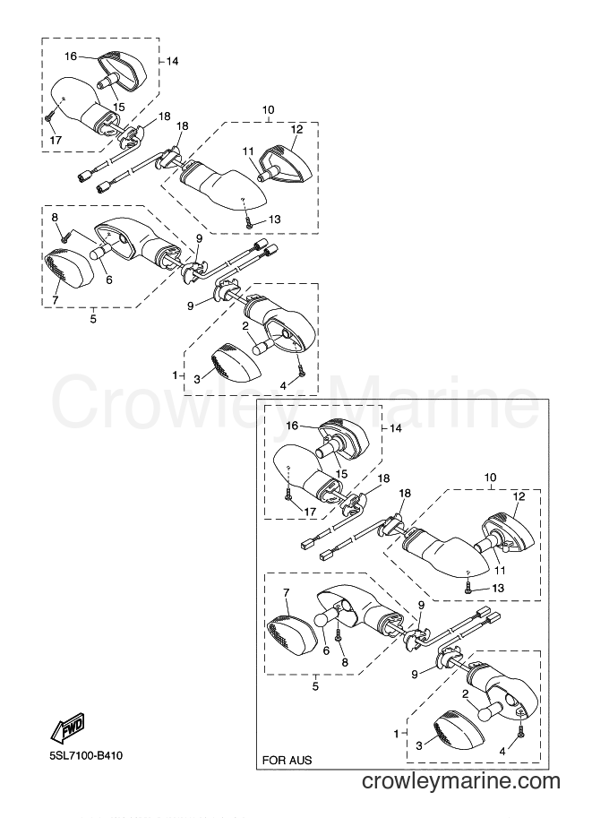 2006 Sport Bike YZF-R1 - YZF-R1 (5VYN) [010] - FLASHER LIGHT