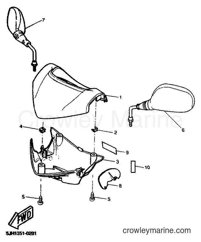 2001 Scooter EW50 - EW50 (5JH3) [030] - COWLING 1