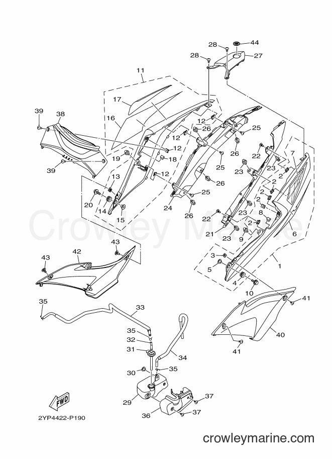 Yamaha Motors YZF-R3 (2YP4) [010] - SIDE COVER