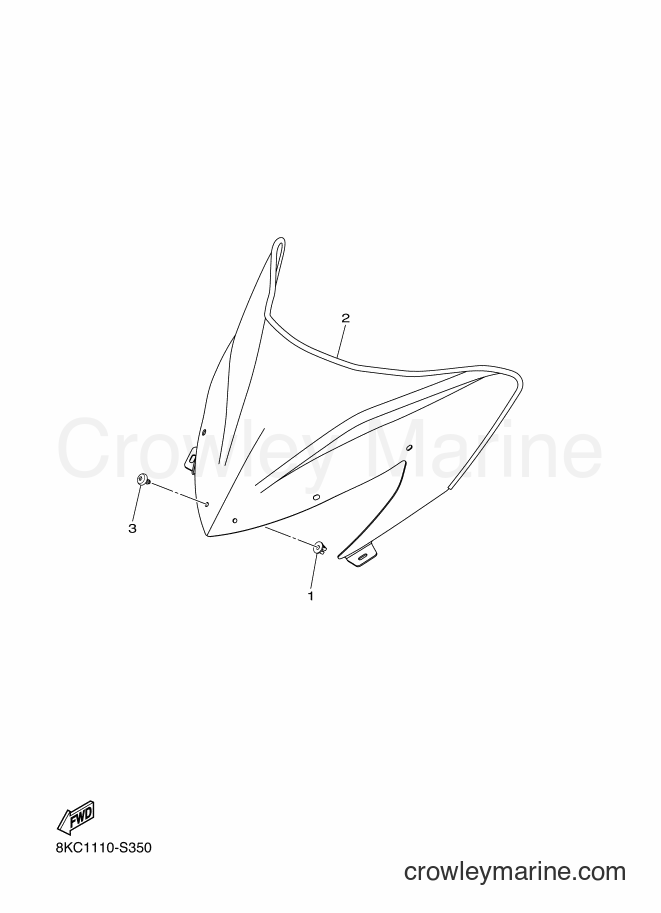 Yamaha Motors SRS10XL41 (8MD2) [010] - WINDSHIELD