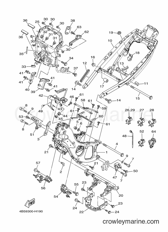 Yamaha Motors XP500A (4B5N) [010] - FRAME