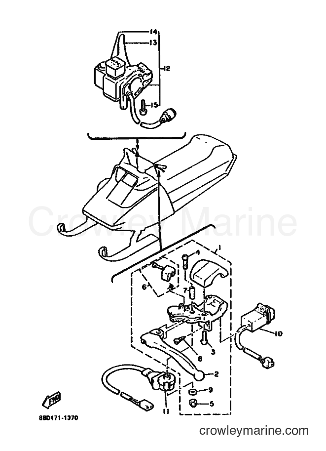 Yamaha Motors VMX540 (88D1) [010] - ELECTRICAL 2