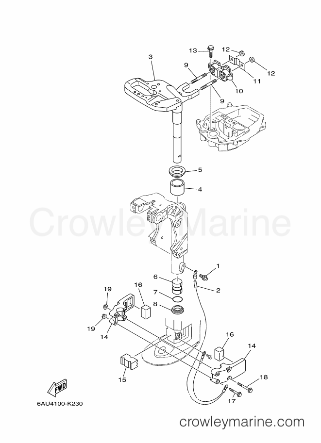 Yamaha Motors F9.9FMHL (6AU5) [310] - BRACKET 2