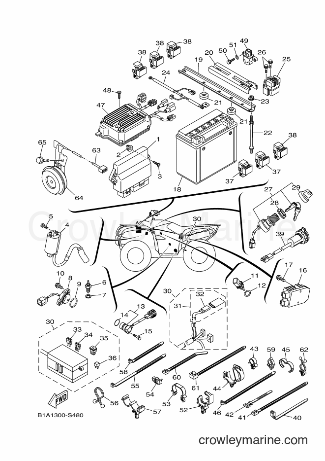 Yamaha Motors YFM700FWAD (B1A5) [010] - ELECTRICAL 1