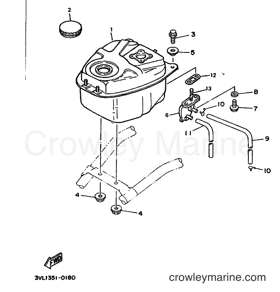 1992 Scooter CW50 - CW50 (3WV2) [999] - FUEL TANK