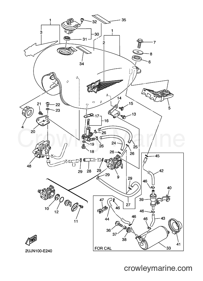2007 Cruiser XV250 - XV250 (2UJT) [010] - FUEL TANK