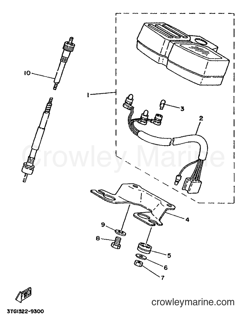 1992 Scooter DT50M - DT50M (3TG2) [999] - METER