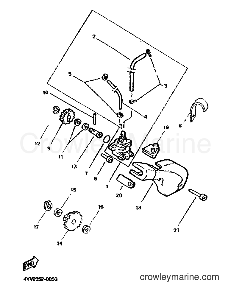 2001 Scooter TZR50 - TZR50 (5DU5) [010] - OIL PUMP