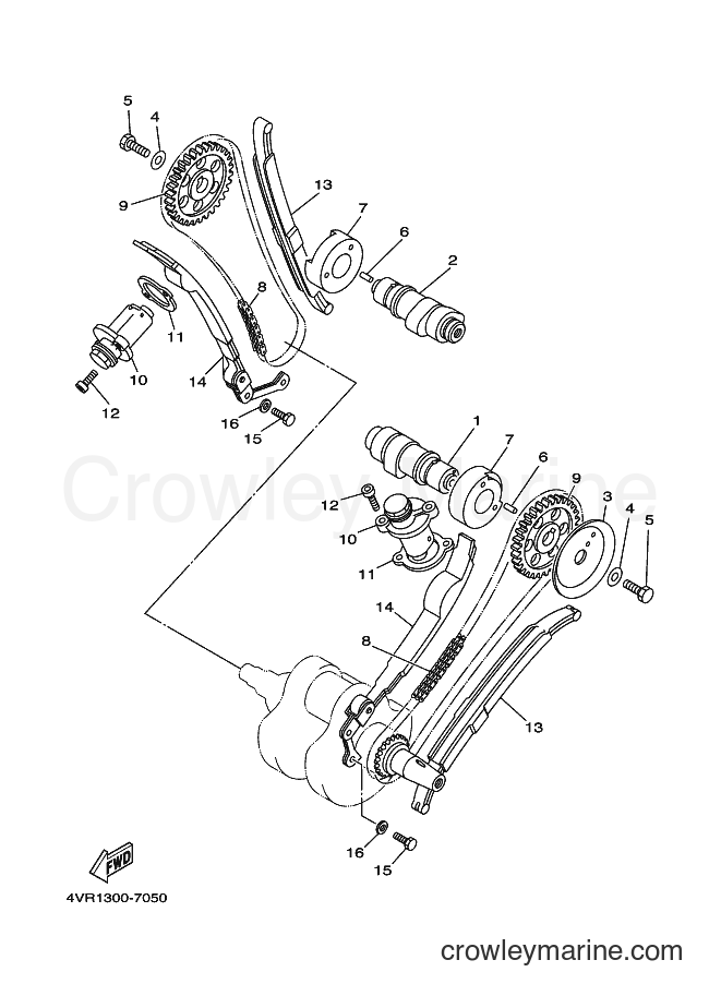 Yamaha Motors XVS650 (4VR2) [020] - CAMSHAFT & CHAIN