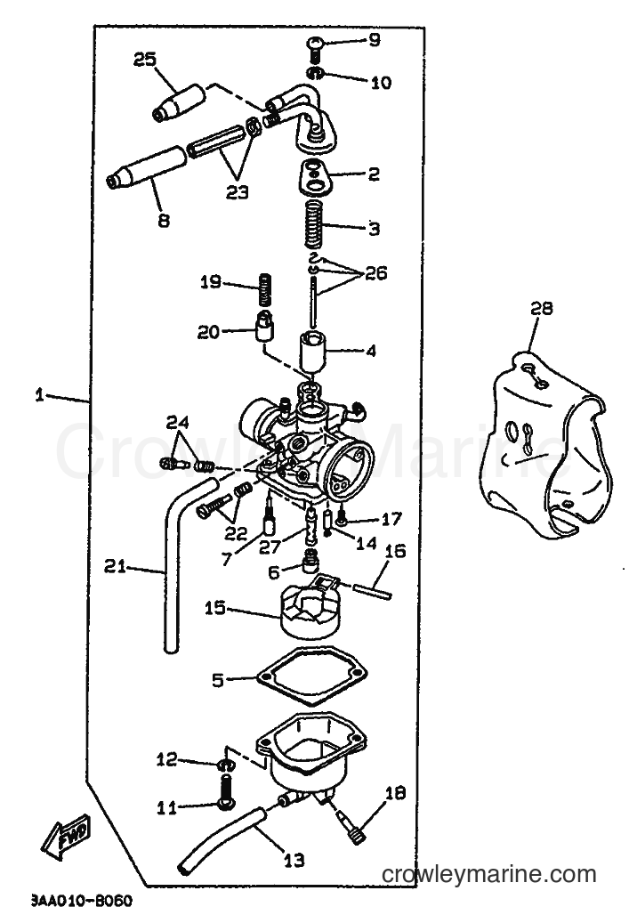 1994 Scooter CW50 - CW50 (3WV5) [999] - CARBURETOR