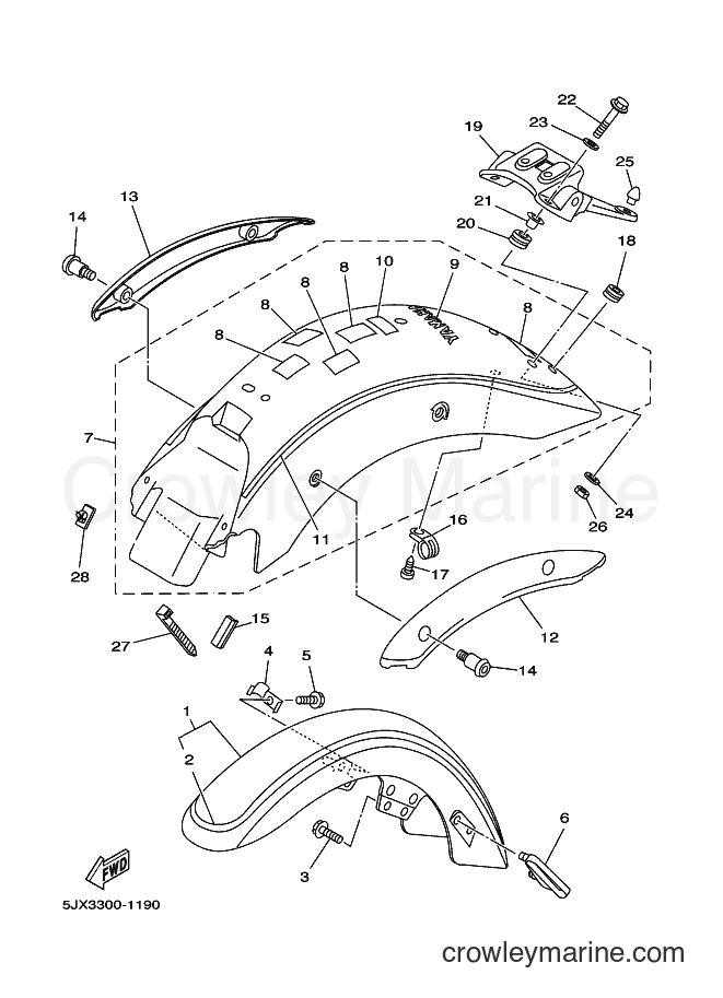 Yamaha Motors XVS125 (5JX4) [010] - FENDER