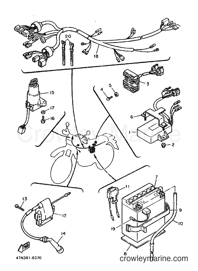 1986 Dirt Bike XT600 - XT600 (47N) [999] - ELECTRICAL 1