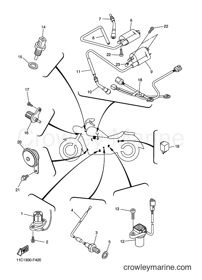 Yamaha Motors XVS1300A (11C1) [050] - ELECTRICAL 1