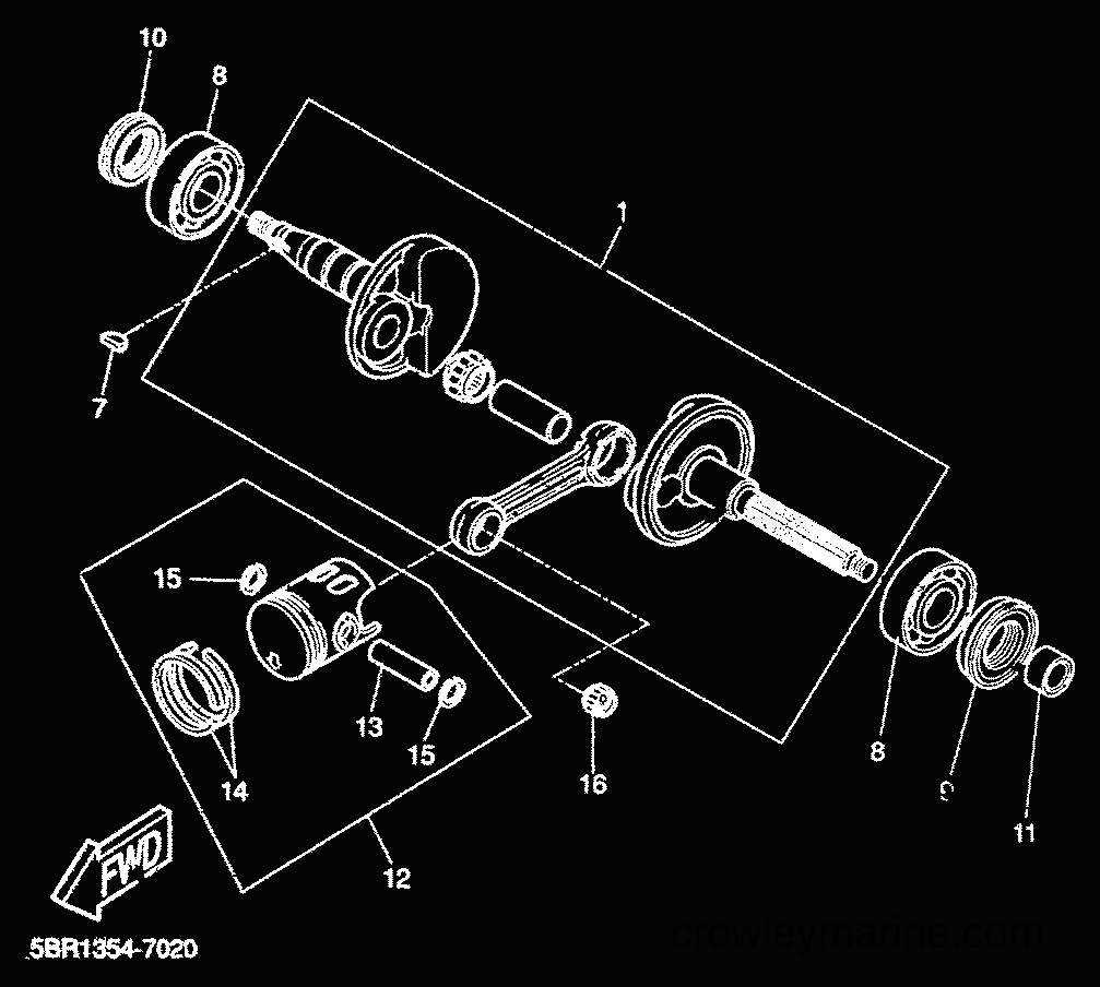 1999 Scooter YQ50L - YQ50L (5KF3) [010] - CRANKSHAFT & PISTON