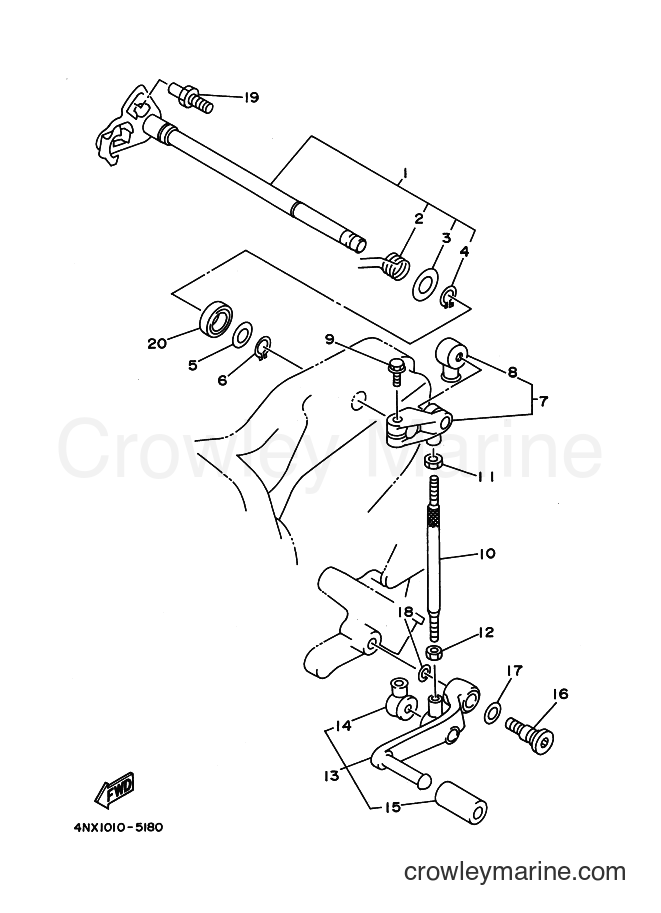 Yamaha Motors TRX850 (4UN1) [120] - SHIFT SHAFT